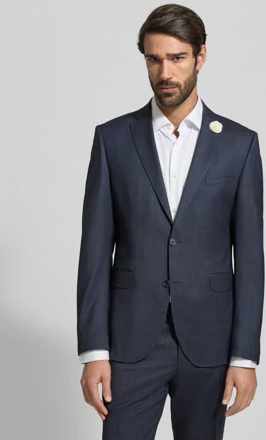 CG – CLUB of GENTS Slim fit 2-knoops colbert met sierdetail - Foto 4