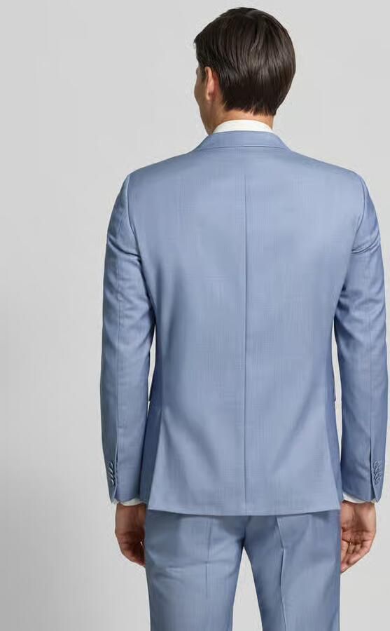 CG – CLUB of GENTS slim fit 2-knoops colbert van mix van scheerwol en elastaan - Foto 7