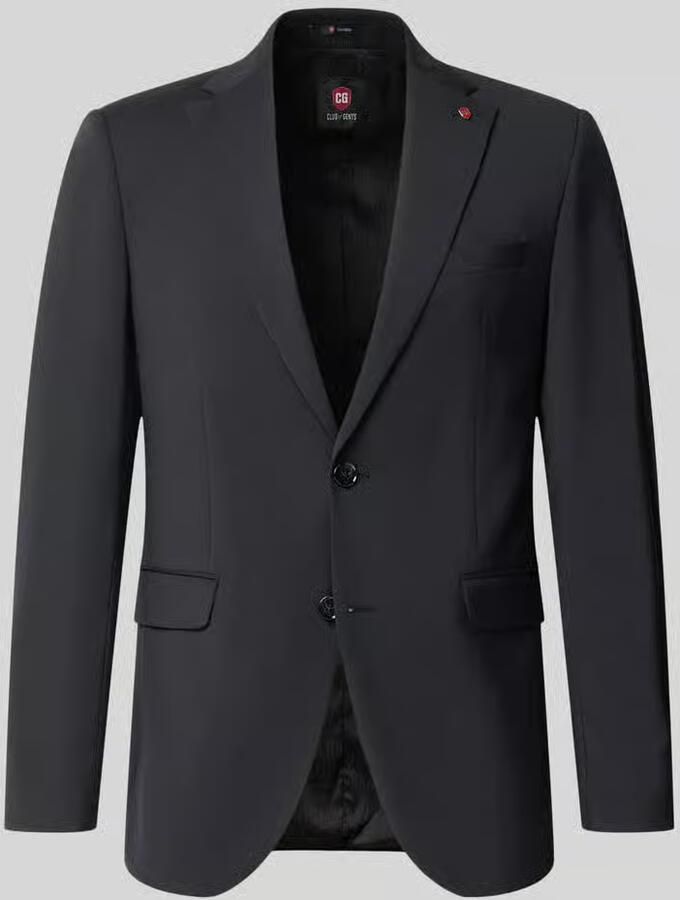 CG – CLUB of GENTS slim fit 2-knoops colbert van mix van wol en elastaan model 'Colvin'
