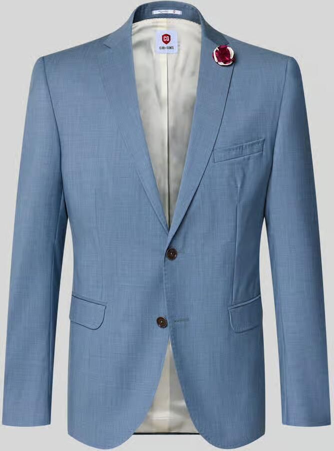 CG Club of Gents Slim fit 2-knoops colbert van scheerwol YOUR OWN PARTY by CG – CLUB of GENTS - Foto 2