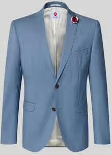 CG Club of Gents Slim fit 2-knoops colbert van scheerwol YOUR OWN PARTY by CG – CLUB of GENTS - Foto 4