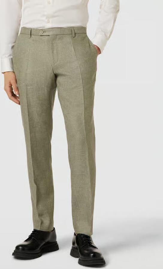 CG – CLUB of GENTS Slim fit chino met structuurmotief model 'Paco' - Foto 2