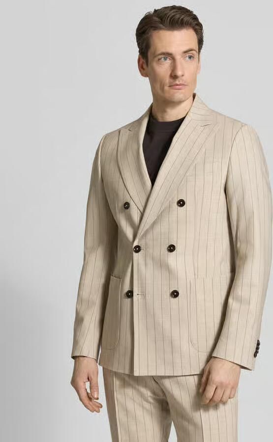 CG – CLUB of GENTS Slim fit colbert met Reverskraag Model 'Phinix' - Foto 3
