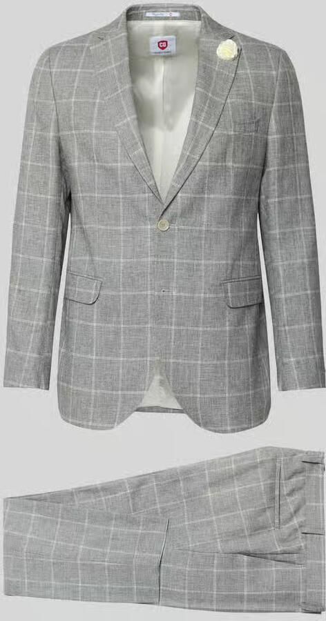 CG – CLUB of GENTS Slim fit pak met 2-knoops colbert model 'Paul Paco' - Foto 2