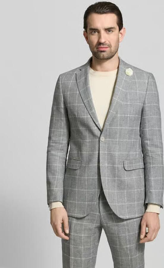 CG – CLUB of GENTS Slim fit pak met 2-knoops colbert model 'Paul Paco' - Foto 3