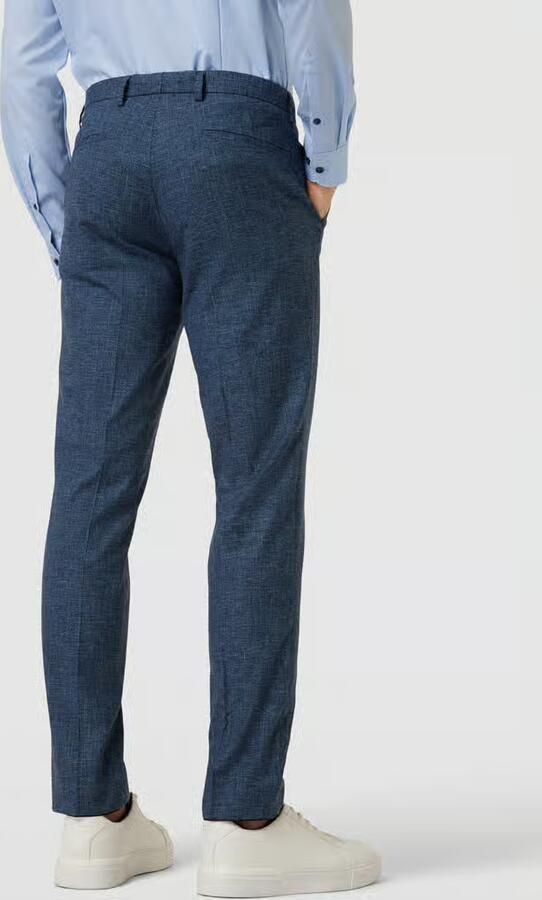CG – CLUB of GENTS Slim Fit pantalon in gemêleerde look model 'Paco'