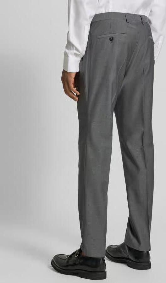 CG – CLUB of GENTS slim fit pantalon met persplooien model 'Cedric'