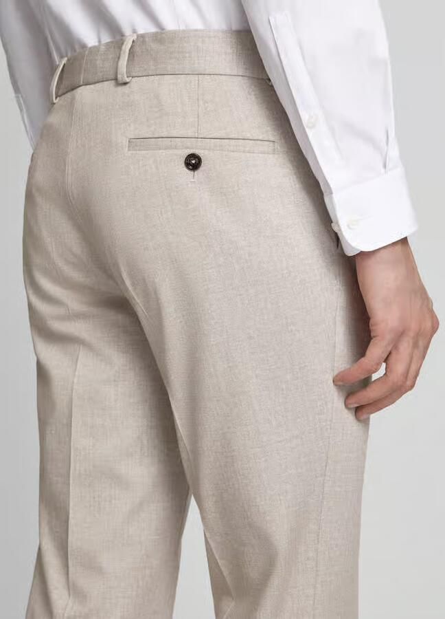 CG – CLUB of GENTS slim fit stoffen broek met viscose model 'Paco'