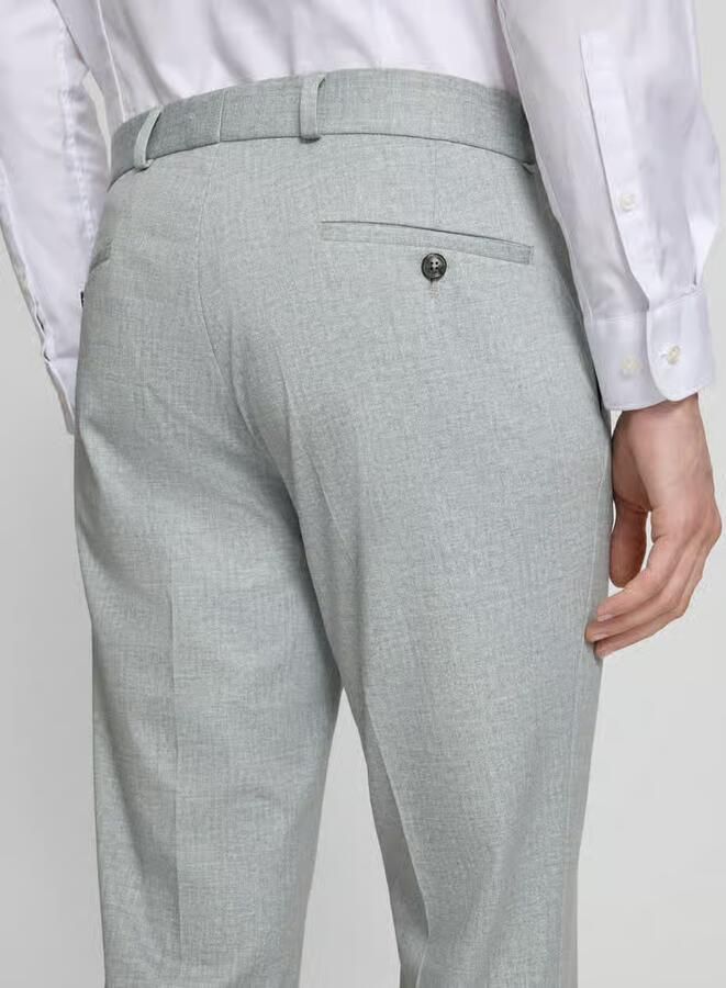 CG – CLUB of GENTS slim fit stoffen broek met viscose model 'Paco'
