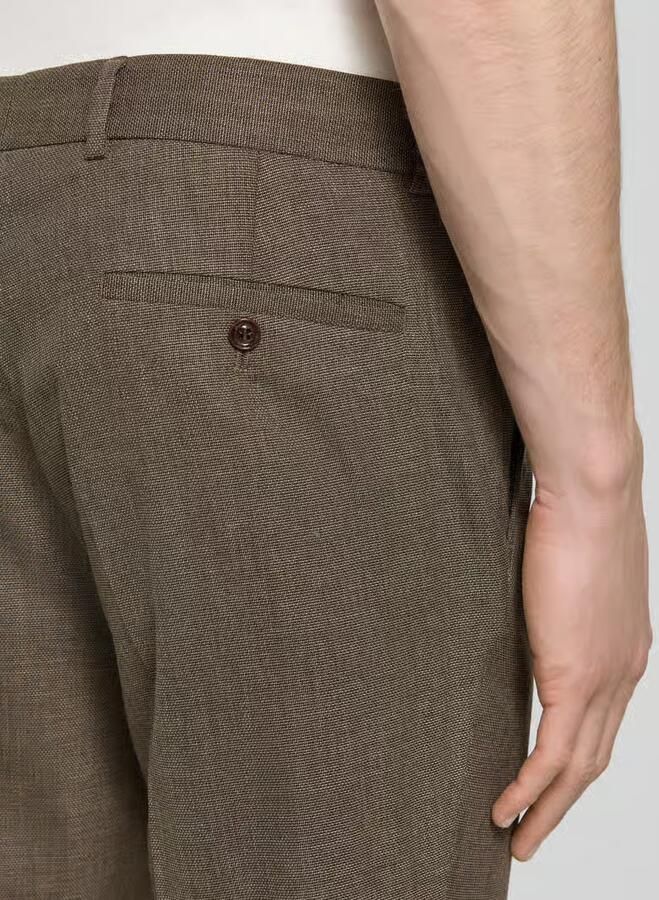 CG – CLUB of GENTS slim fit stoffen broek met wol model 'Cole'