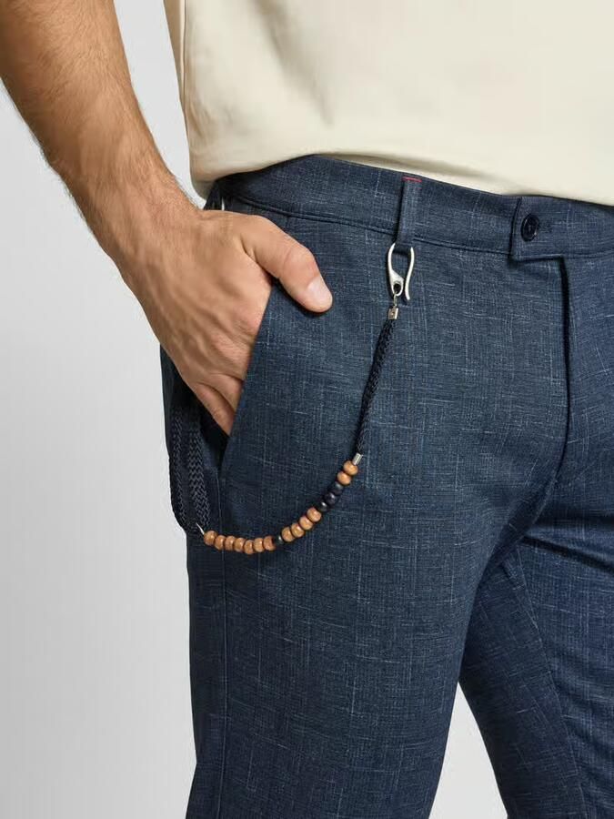 CG Club of Gents Stoffen broek met structuurmotief model 'Conn' - Foto 1