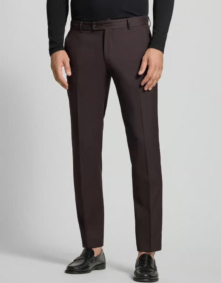 CG – CLUB of GENTS straight fit pantalon van scheerwol model 'Paco' - Foto 3