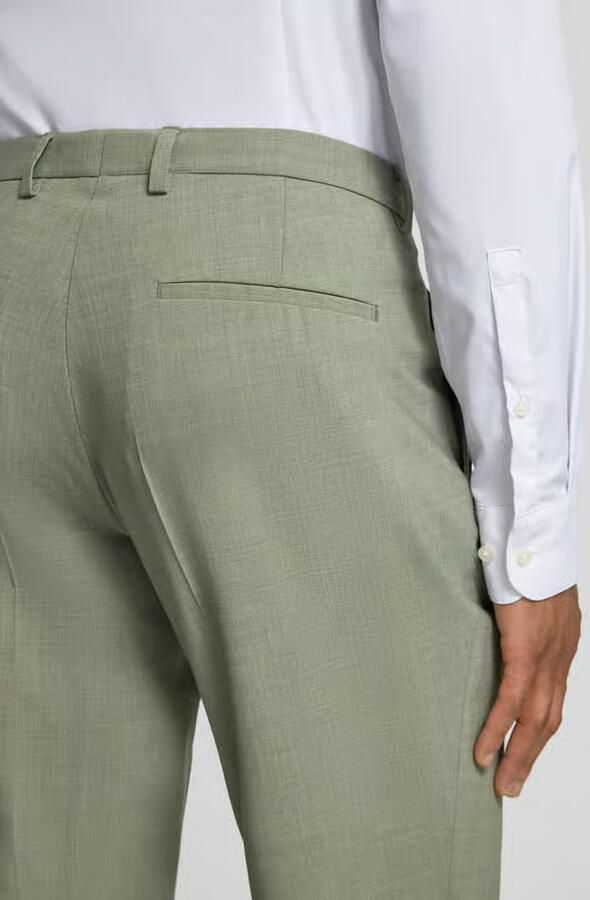CG – CLUB of GENTS Straight fit stoffen broek van Scheerwolmix Model 'Paco'