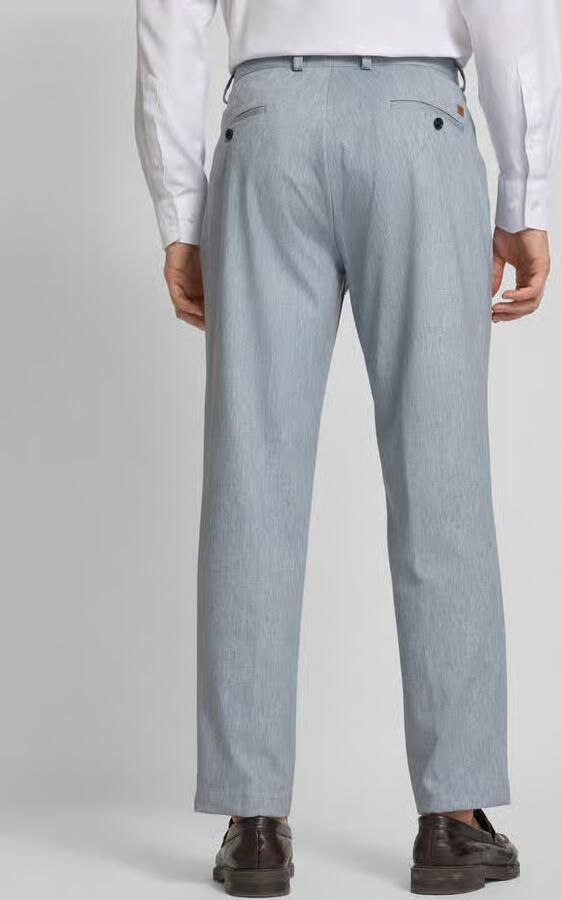 CG – CLUB of GENTS Tapered fit bandplooibroek met applicatie model 'Olf'
