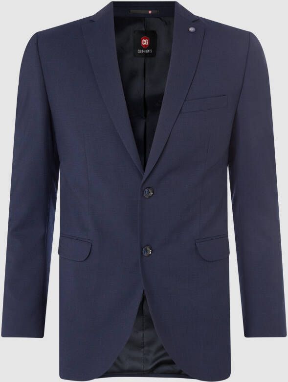 CG Club of Gents Slim fit 2-knoops colbert met stretch model 'Caden'
