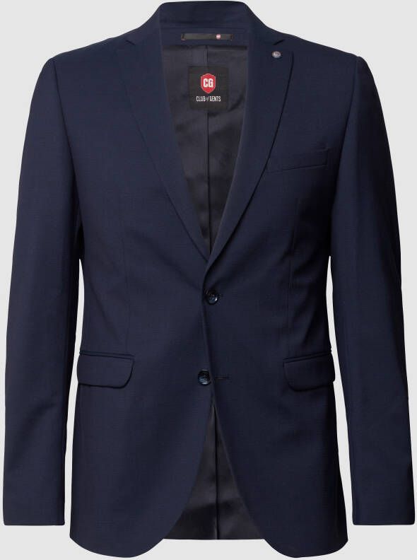 CG Club of Gents Slim fit 2-knoops colbert met stretch model 'Caden'