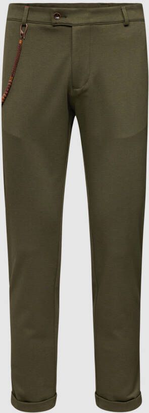 CG Club of Gents Stoffen broek met labelapplicatie model 'Clow'