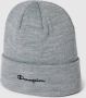 Champion Grijze Gespikkelde Logo Geborduurde Voorkant Beanie Gray Unisex - Thumbnail 2