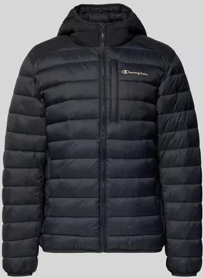 Champion Gewatteerd jack met capuchon en logo