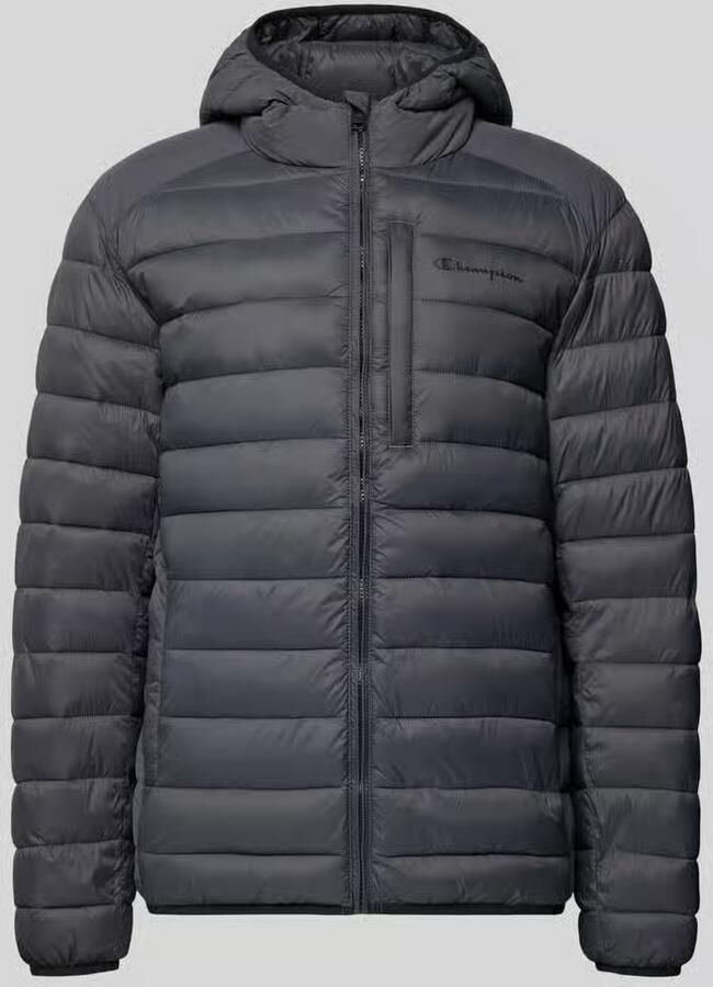 Champion Gewatteerd jack met capuchon en logo