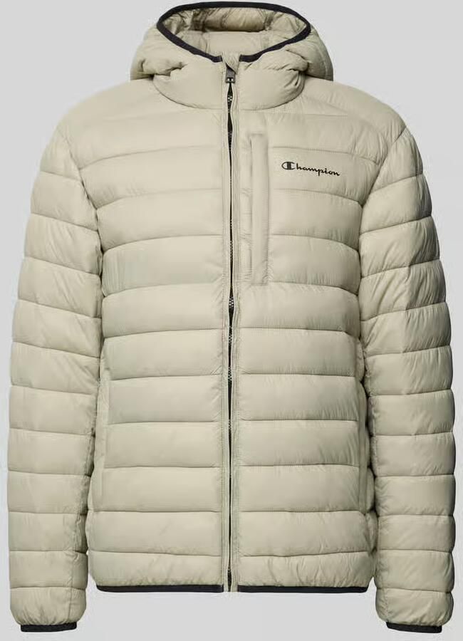 Champion Gewatteerd jack met capuchon en logo