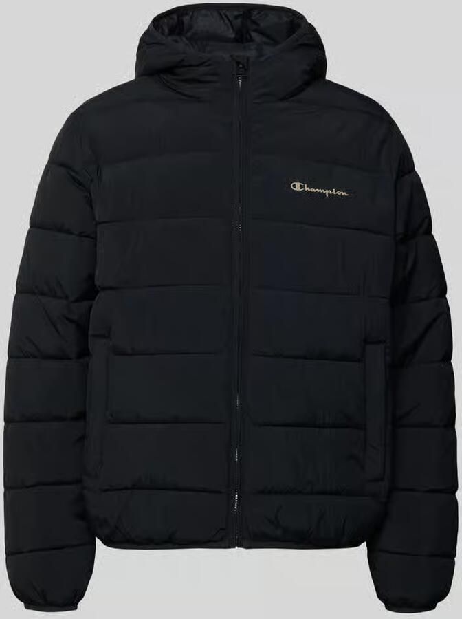 Champion Gewatteerd jack met logo en steekzakken