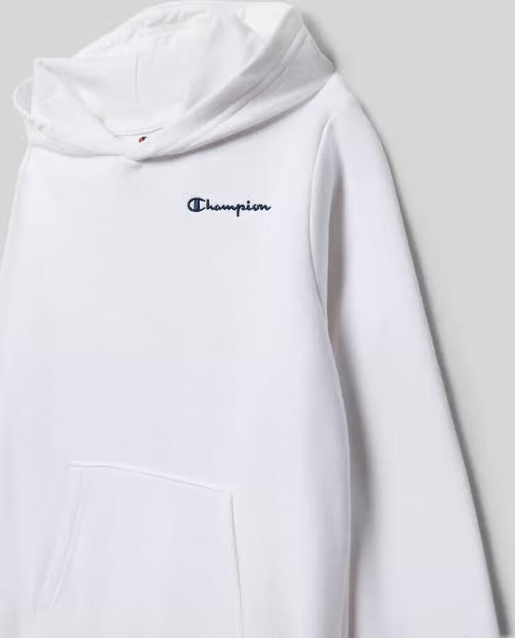 Champion Hoodie met label-stitchings en kangoeroezak