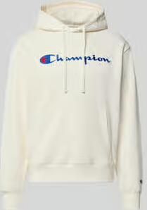 Champion hoodie met labelstitching