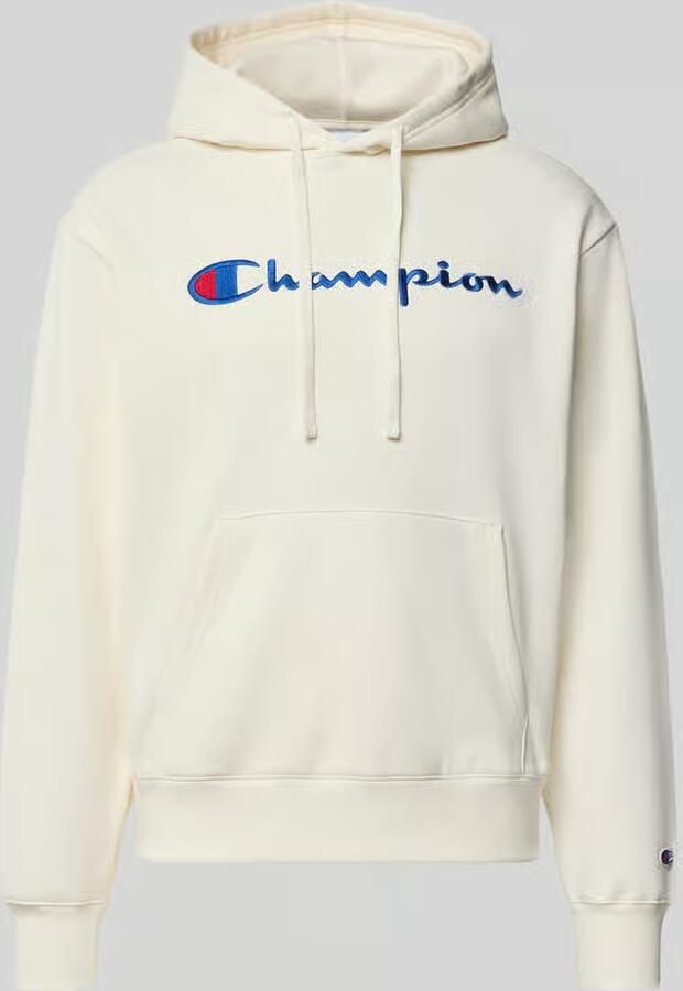 Champion hoodie met labelstitching