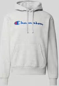 Champion hoodie met labelstitching