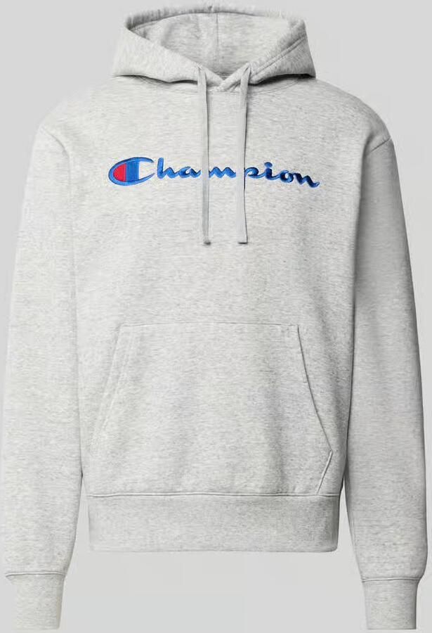 Champion hoodie met labelstitching