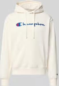 Champion hoodie met labelstitching
