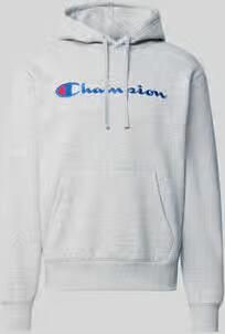 Champion hoodie met labelstitching