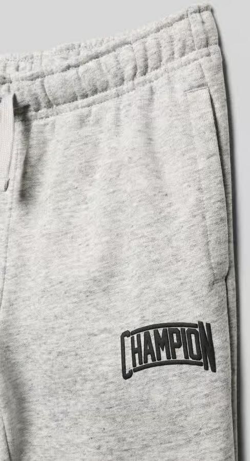 Champion regular fit sweatpants van katoenmix met labeldetail