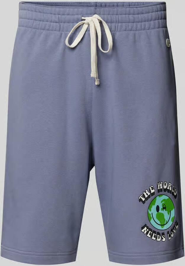 Champion Regular fit sweatshorts met motiefprint - Foto 2