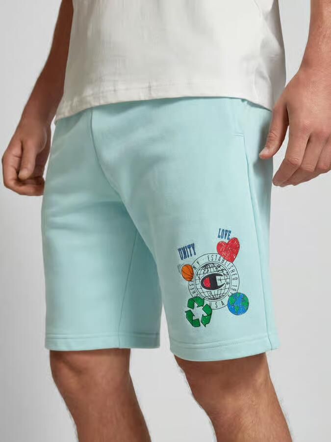 Champion Regular fit sweatshorts met motiefprint
