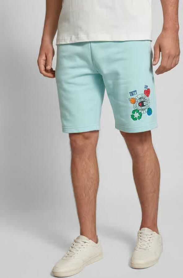 Champion Regular fit sweatshorts met motiefprint - Foto 4