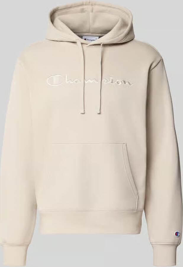 Champion relaxed fit hoodie van katoenmix met labelstitching