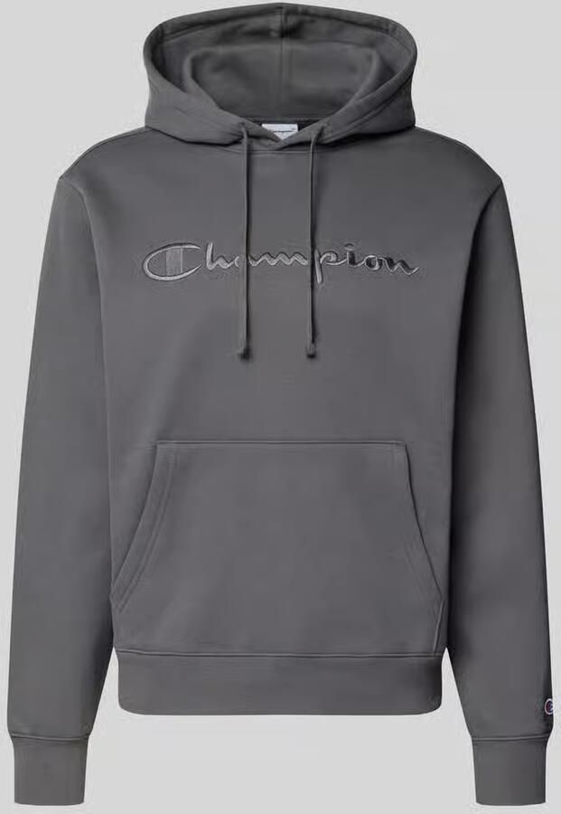 Champion relaxed fit hoodie van katoenmix met labelstitching