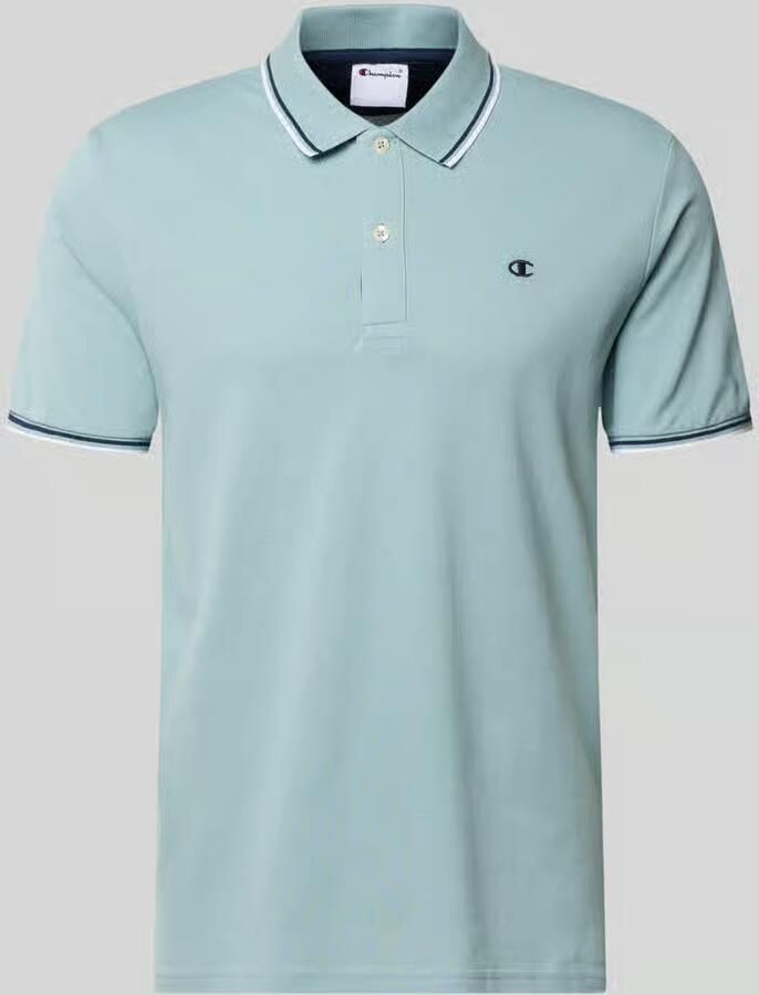 Champion slim fit poloshirt met labelstitching - Foto 2
