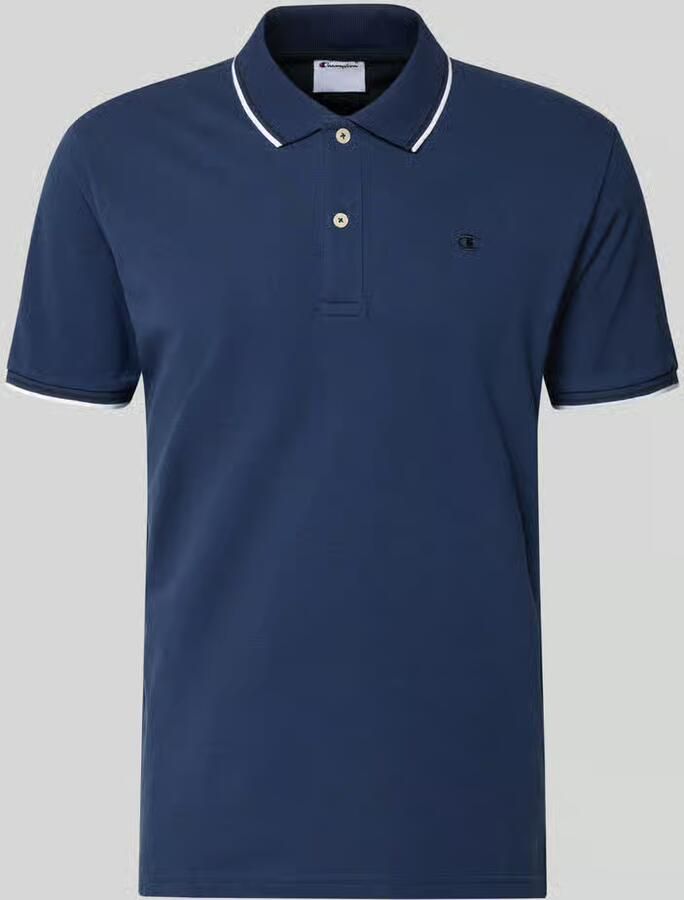 Champion slim fit poloshirt met labelstitching - Foto 2
