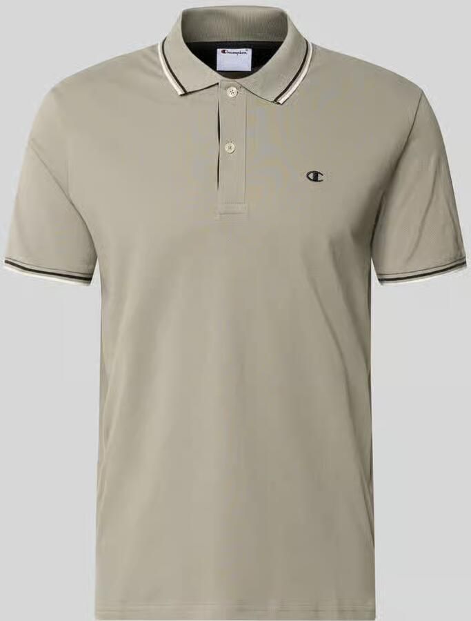 Champion slim fit poloshirt met labelstitching - Foto 2