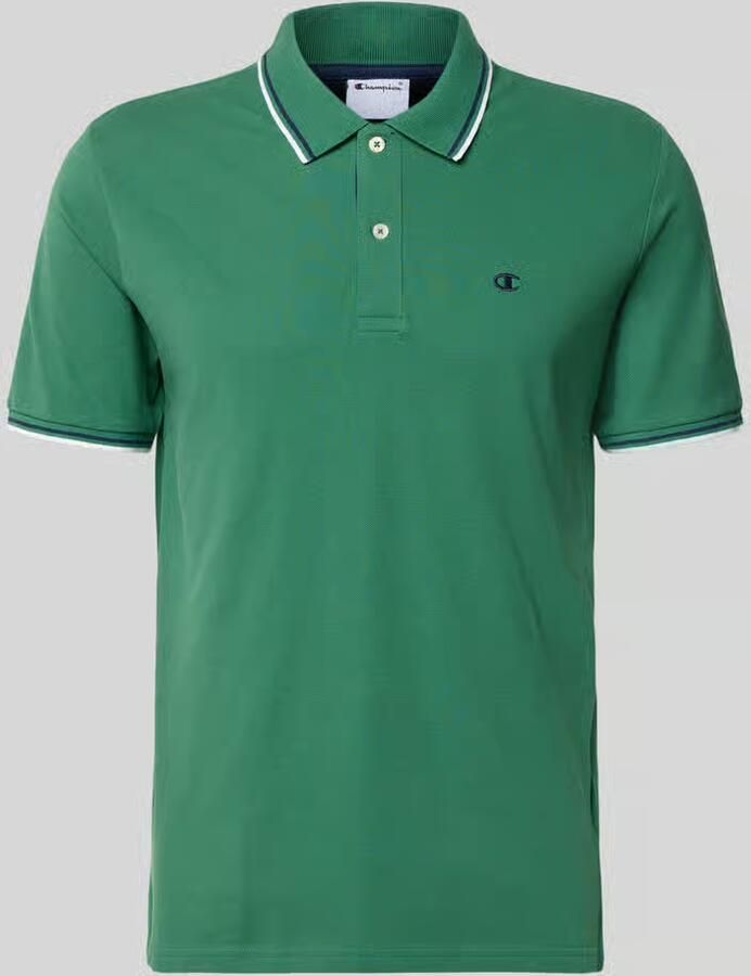 Champion slim fit poloshirt met labelstitching - Foto 2