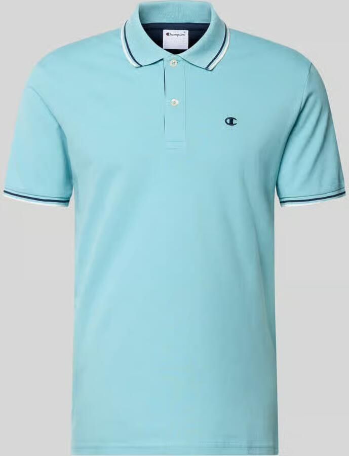 Champion slim fit poloshirt met labelstitching - Foto 2