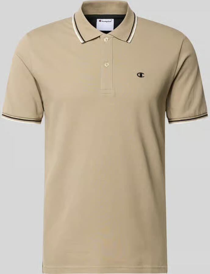Champion slim fit poloshirt met labelstitching - Foto 2