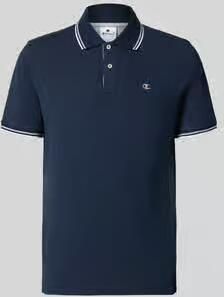 Champion slim fit poloshirt met labelstitching