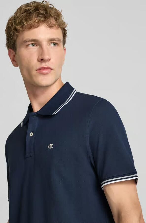 Champion slim fit poloshirt met labelstitching - Foto 2