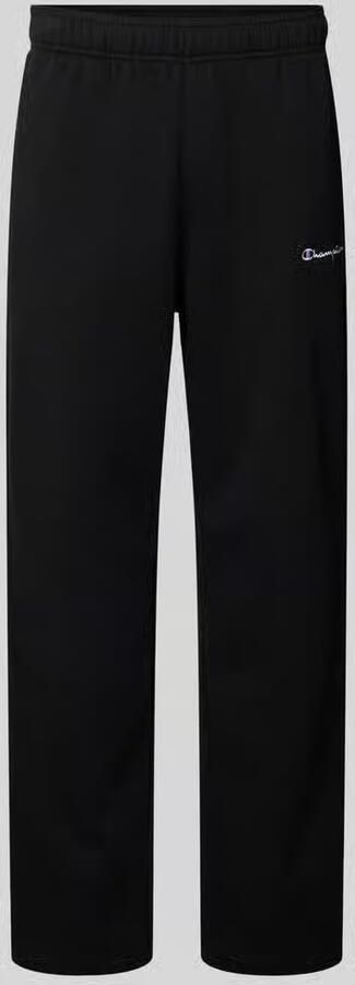 Champion Small Logo Open Hem Joggers Black- Heren Black