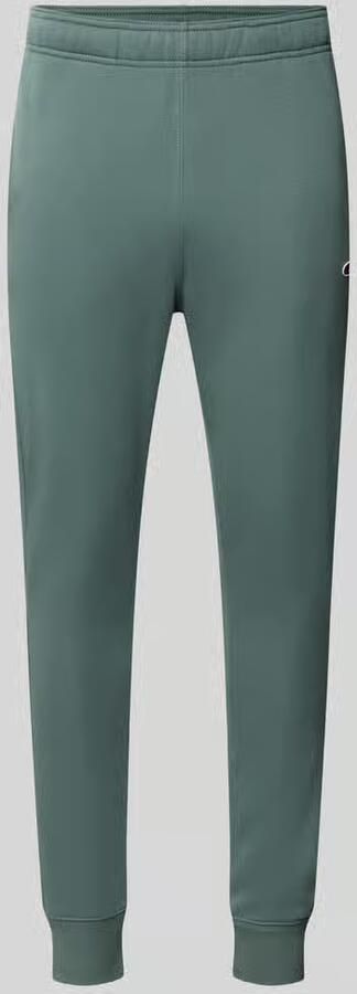 Champion straight fit sweatpants van katoenmix met logopatch