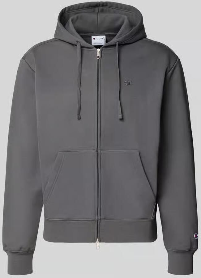 Champion Sweatjack met labelstiksel en kangoeroezak